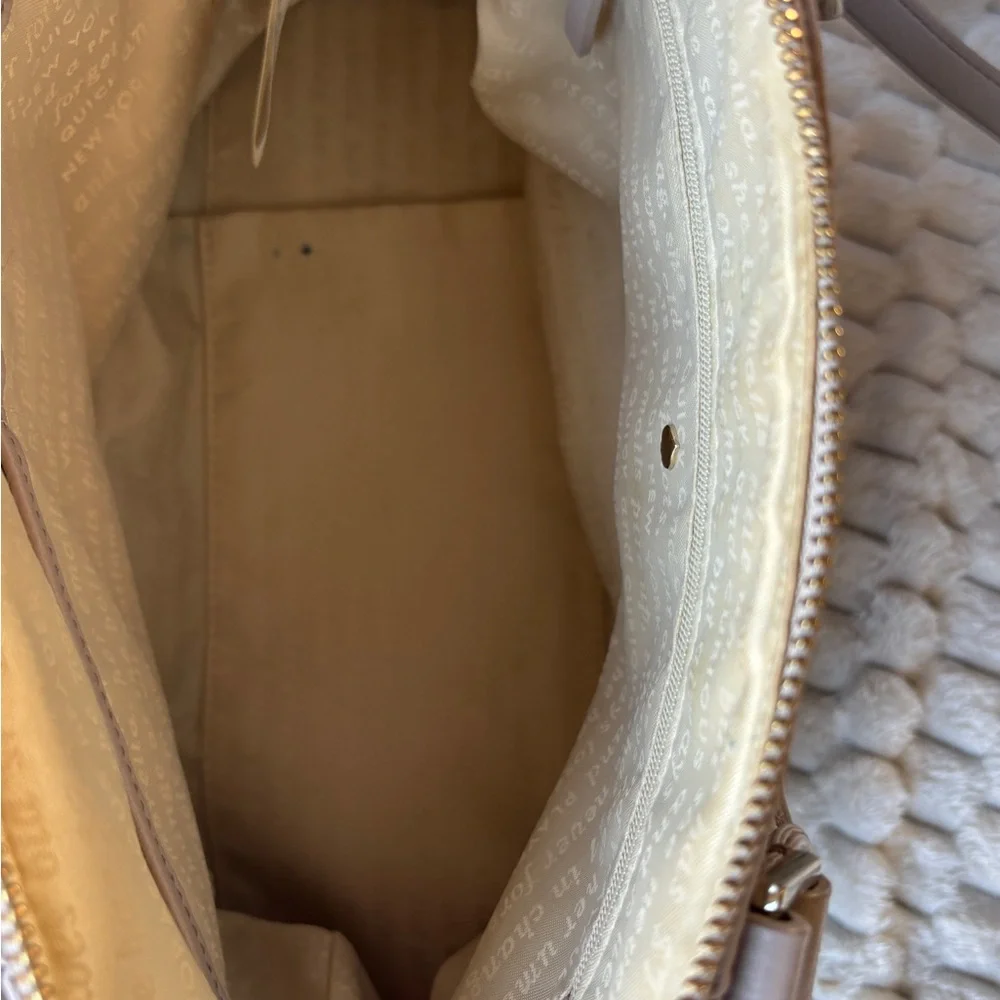 Price Drop** Kate Spade NY Black Taupe Colorblock Pebbled Leather Satchel